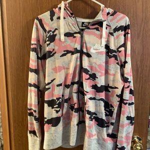 Nike Camo Zip Up sweatshirt